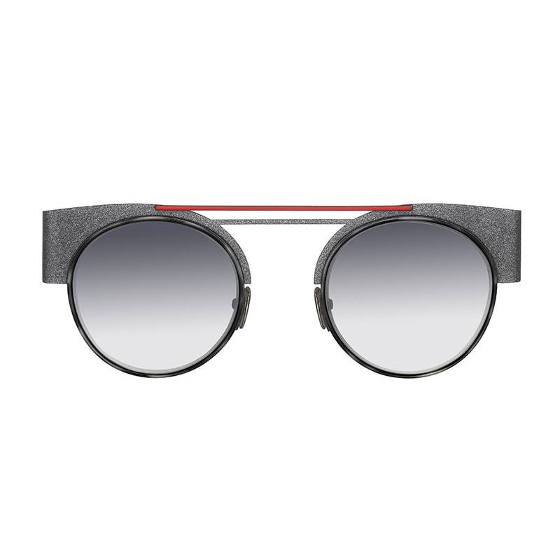 La Petite Lunette Rouge Cinupic Noir Pailleté Smoked