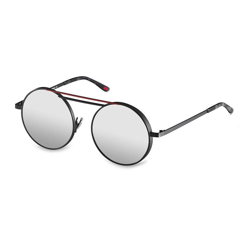 La Petite Lunette Rouge Woely Noir Argent