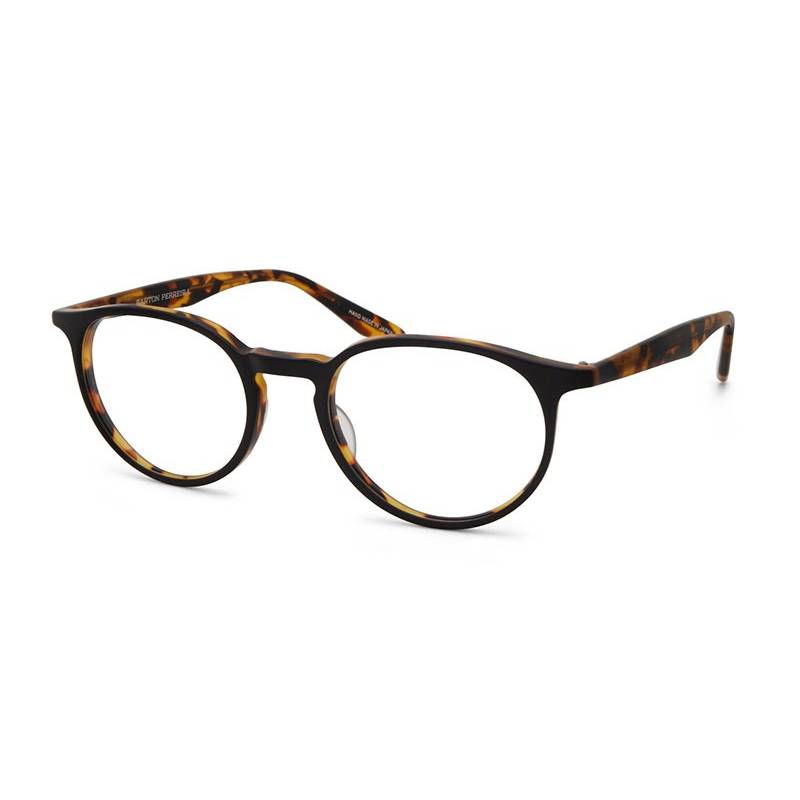 Barton Perreira Norton Matte Black Amber Tortoise