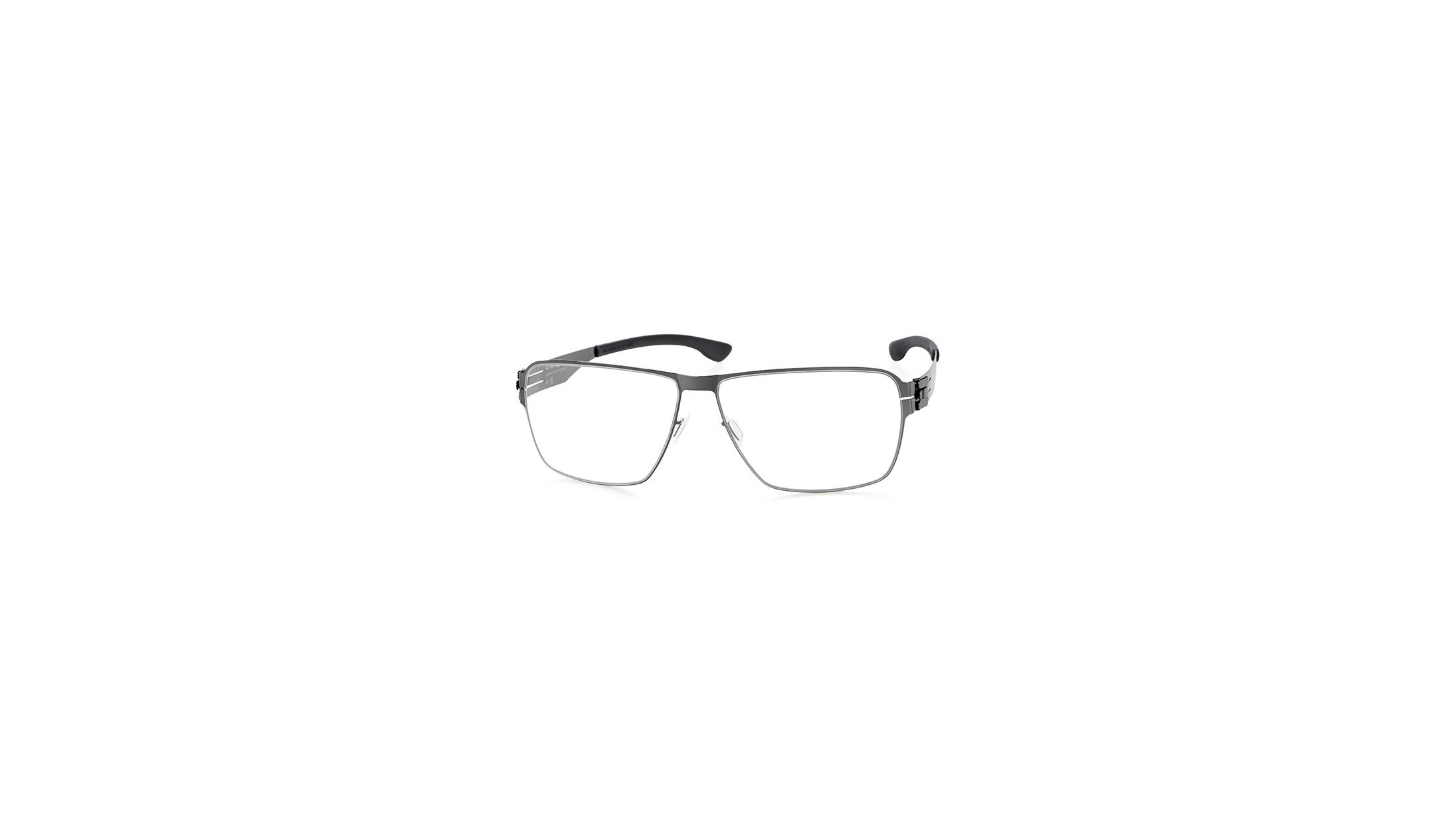 Lunettes De Soleil Ic! Berlin Gun Metal - Modèle Pilote XL Grand - Protection UV400 - Neuf Sans étui