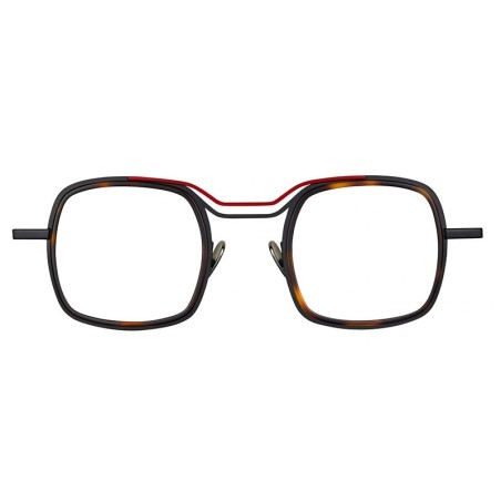 La Petite Lunette Rouge Eel Noir Écaille