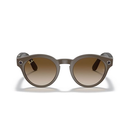 Ray Ban Stories Round Shiny Brown Brown Gradient