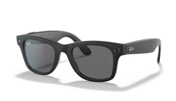 Ray Ban Stories Wayfarer Matte Black Dark Grey