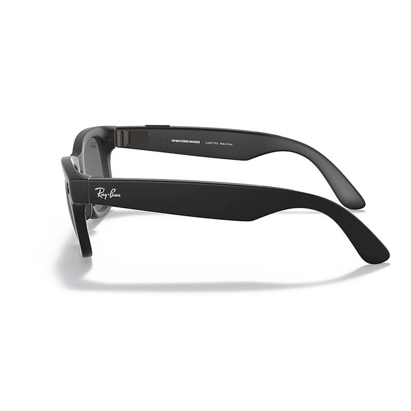 Ray Ban Stories Wayfarer Matte Black Dark Grey