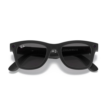 Ray Ban Stories Wayfarer Matte Black Dark Grey