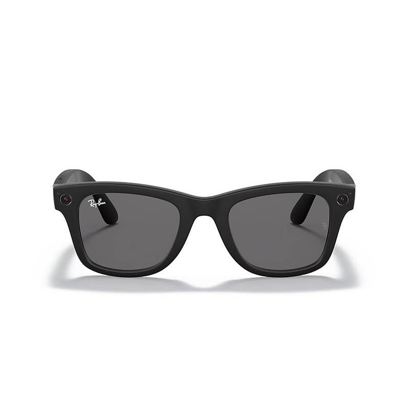 Ray Ban Stories Wayfarer L Matte Black Dark Grey