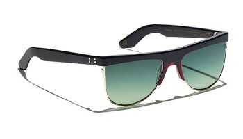 Lunettes Moscot SHONDA SUN Black Burgundy - Forest Wood