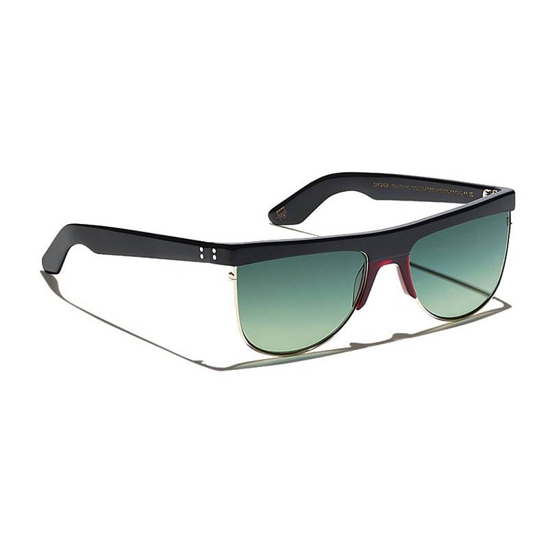 Lunettes Moscot SHONDA SUN Black Burgundy - Forest Wood