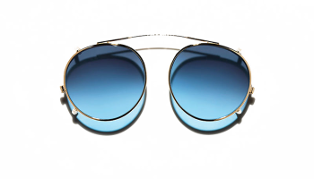 Moscot CLIPZEN Gold - Denim Blue