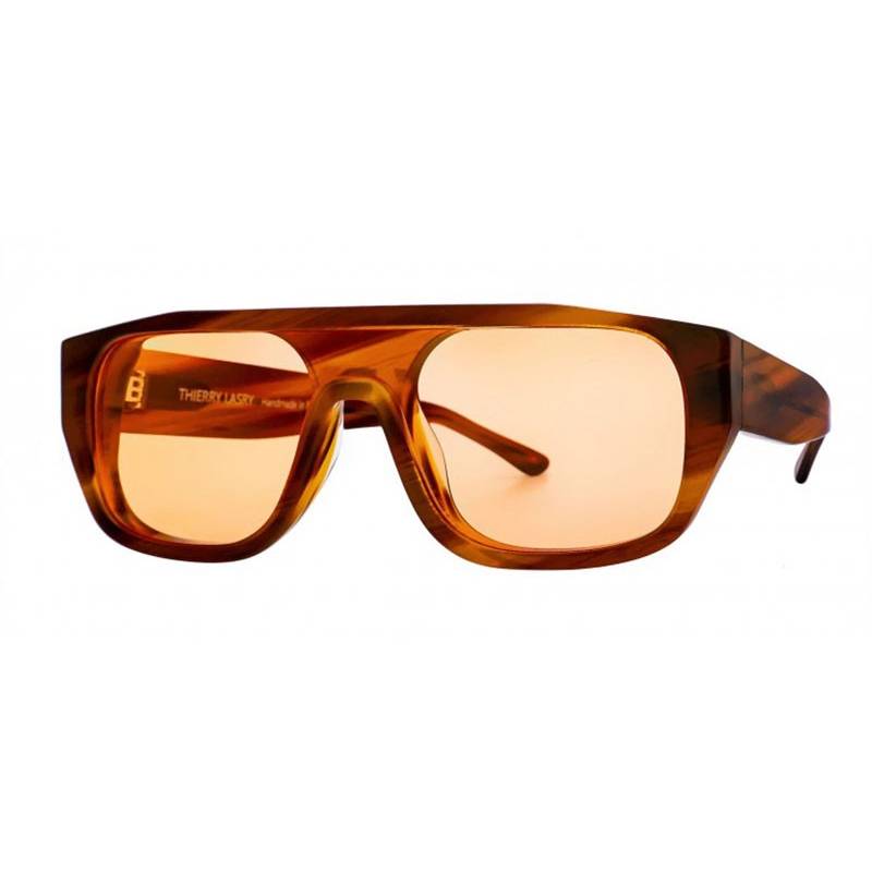 Thierry Lasry Klassy 821 Orange Brown Patern