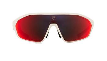 Vuarnet TREK Blanc - Bleu / HD RAINBOW FLASHED (0001)