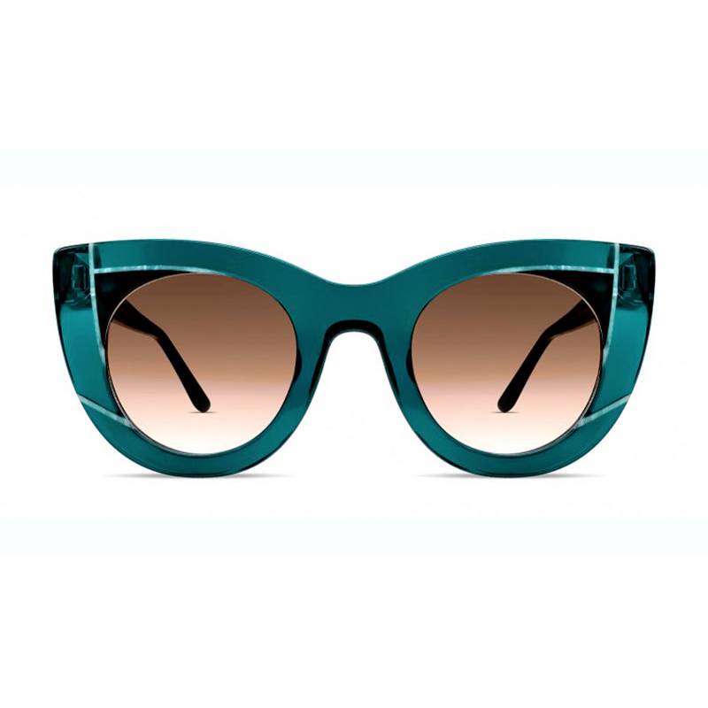 Thierry Lasry Wavvvy 373 Emerald Green & Black & White Horn