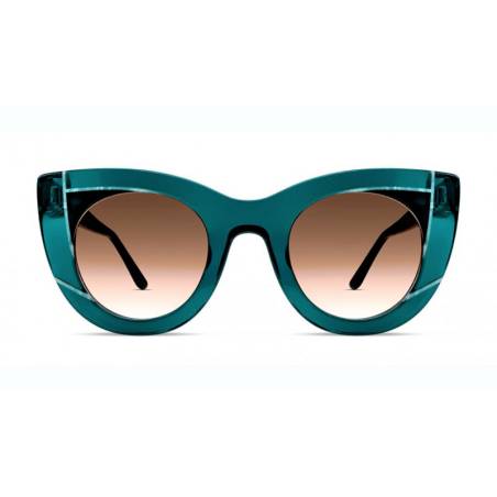 Thierry Lasry Wavvvy 373 Emerald Green & Black & White Horn