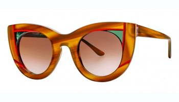 Thierry Lasry Wavvvy 821 Brown Pattern & Green & Red