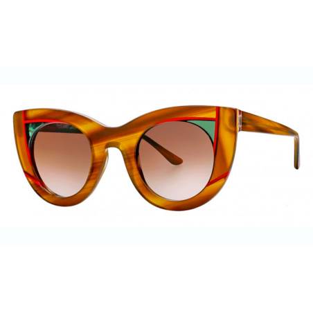 Thierry Lasry Wavvvy 821 Brown Pattern & Green & Red