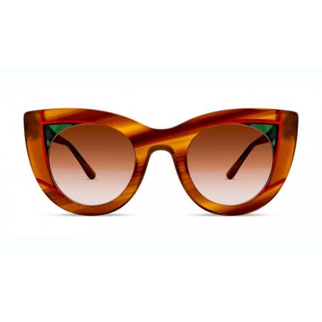 Thierry Lasry Wavvvy 821 Brown Pattern & Green & Red