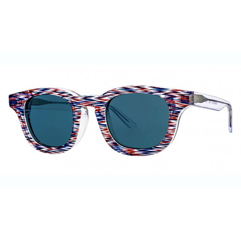 Thierry Lasry Monopoly 935 Blue/Red/Clear Stripes Pattern