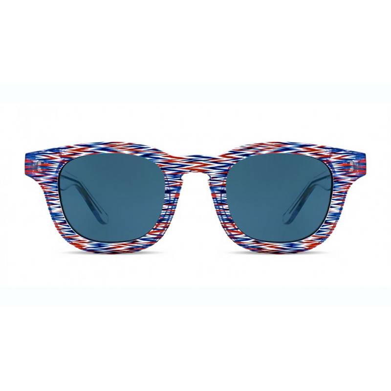 Thierry Lasry Monopoly 935 Blue/Red/Clear Stripes Pattern