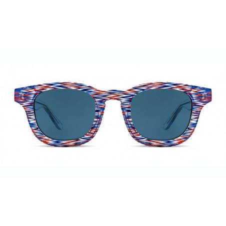 Thierry Lasry Monopoly 935 Blue/Red/Clear Stripes Pattern