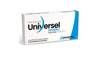 Universel Silicone-Hydrogel Spheric 6 lentilles