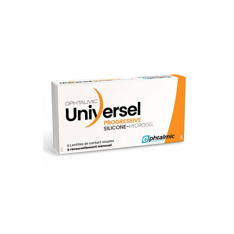 Universel Silicone-Hydrogel Progressive 6 lentilles