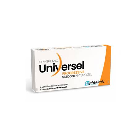 Universel Silicone-Hydrogel Progressive 6 lentilles
