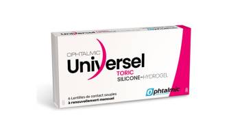 Universel Silicone-Hydrogel Toric 6 lentilles
