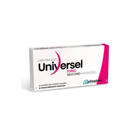 Universel Silicone-Hydrogel Toric 6 lentilles