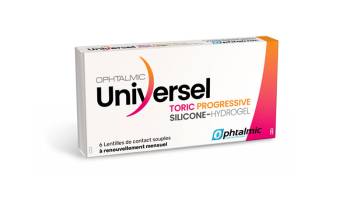 Universel Silicone-Hydrogel Toric Progressive 6 lentilles