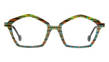 L.A Eyeworks Whirly Bird Rad Plaid 607