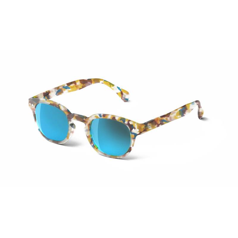 IZIPIZI #C Blue Tortoise Mirror