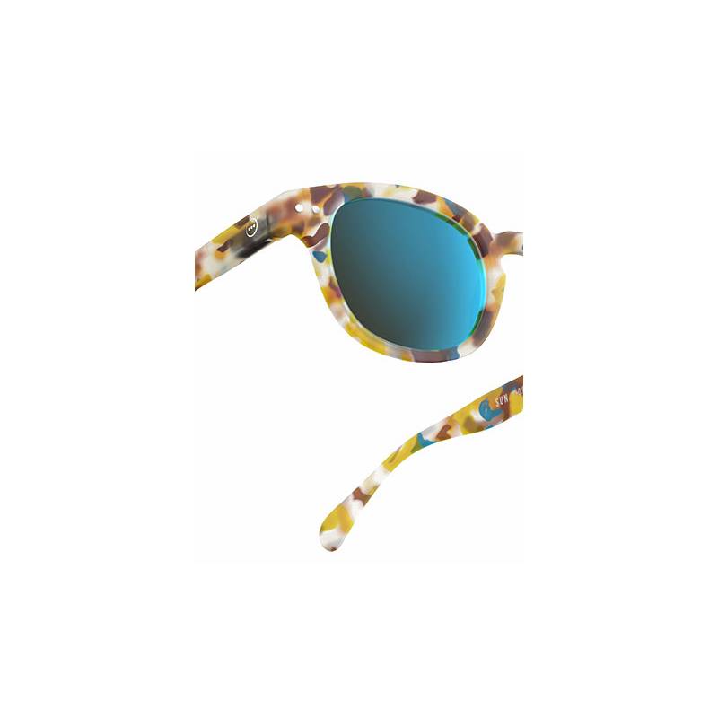 IZIPIZI #C Blue Tortoise Mirror