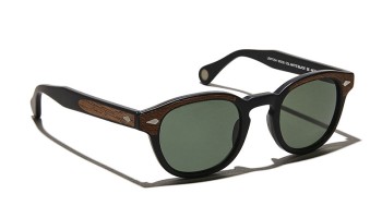 Lunettes Moscot LEMTOSH SUN Matte Black/Wood - G15