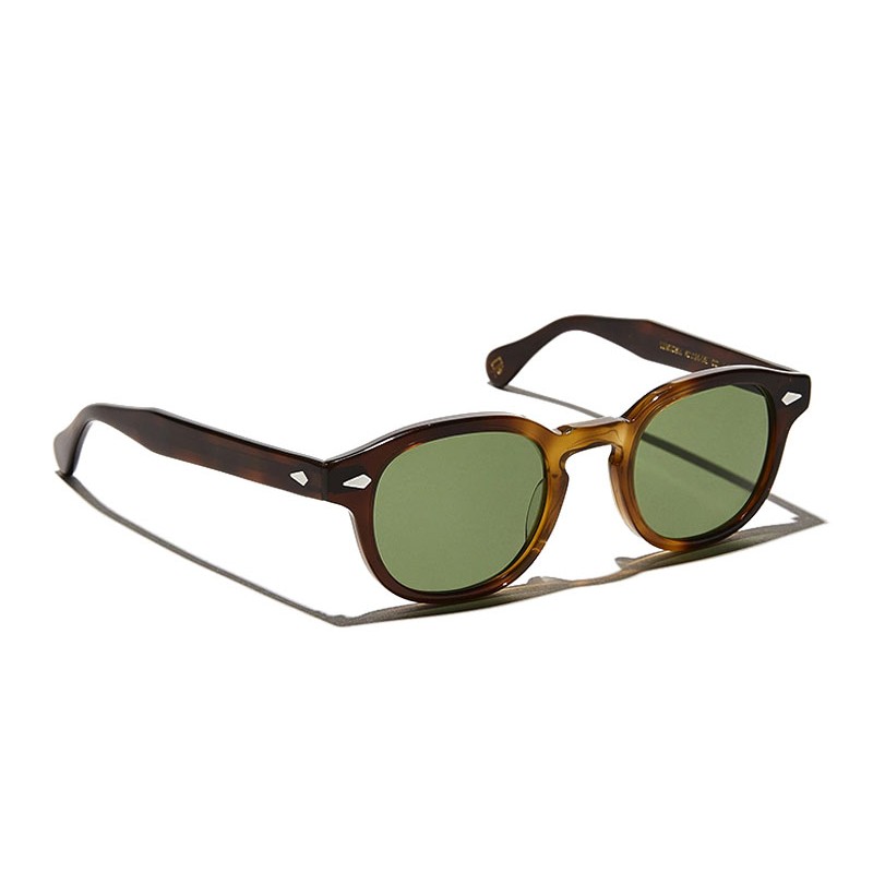 Lunettes Moscot LEMTOSH SUN Tobacco - Calibar Green