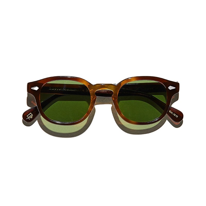 Lunettes Moscot LEMTOSH SUN Tobacco - Calibar Green