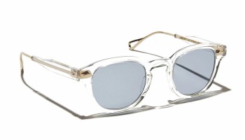 Lunettes Moscot LEMTOSH TT SE SUN Crystal/Gold - Blue