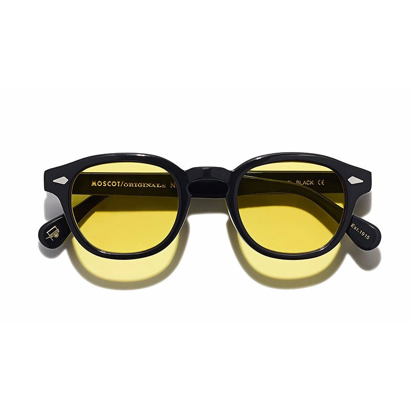 Lunettes Moscot LEMTOSH SUN Black - Mellow Yellow