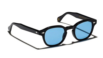 Lunettes Moscot LEMTOSH SUN Black - Celebrity Blue