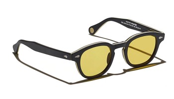 Lunettes Moscot LEMTOSH MONOCHROME Matte Black Smart Yellow