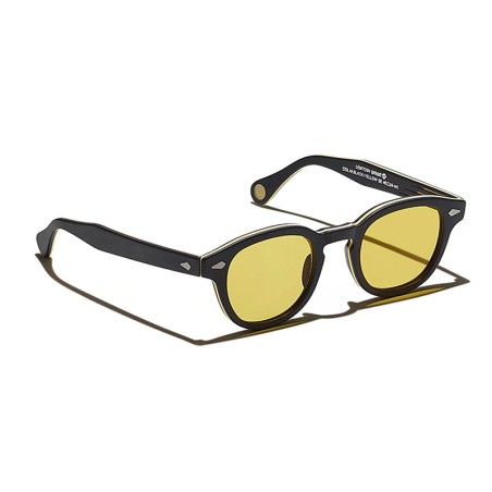 Lunettes Moscot LEMTOSH MONOCHROME Matte Black Smart Yellow