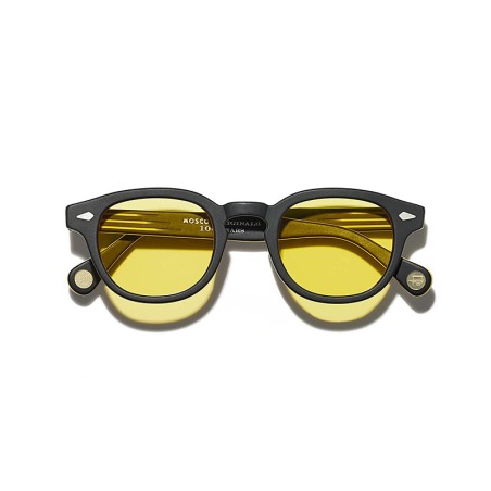 Lunettes Moscot LEMTOSH MONOCHROME Matte Black Smart Yellow