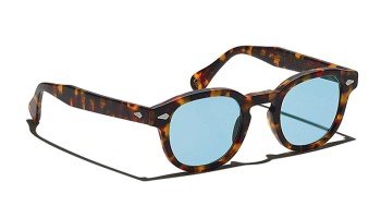 Lunettes Moscot LEMTOSH SUN Matte Tortoise - Blue