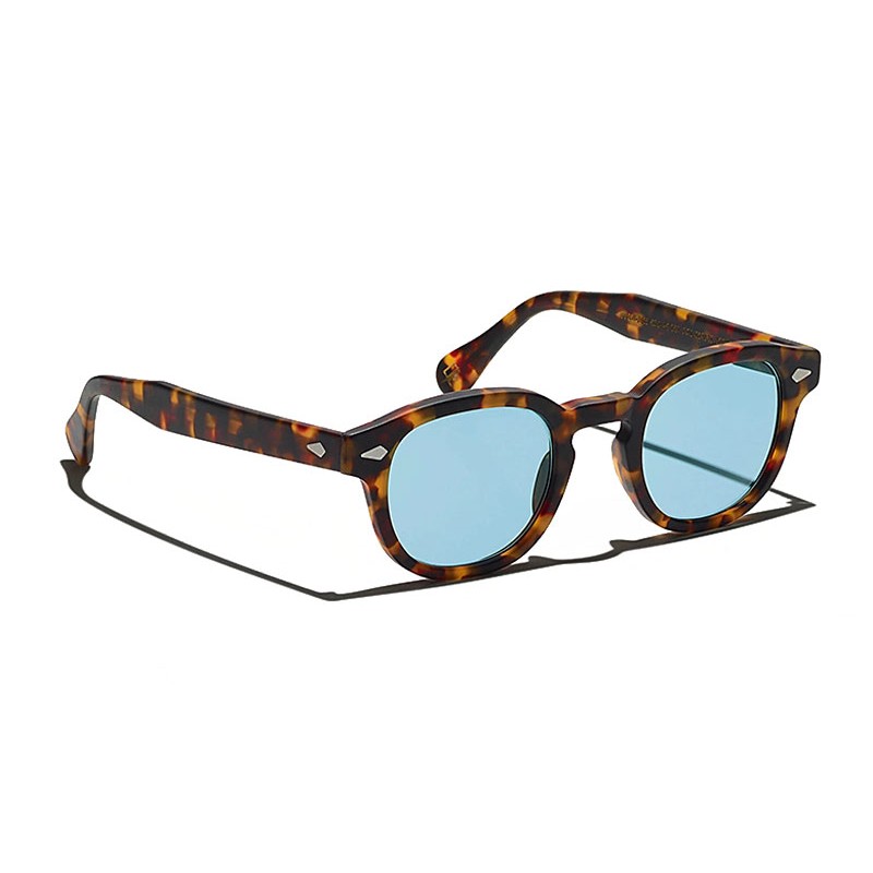 Lunettes Moscot LEMTOSH SUN Matte Tortoise - Blue