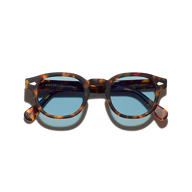 Lunettes Moscot LEMTOSH SUN Matte Tortoise - Blue