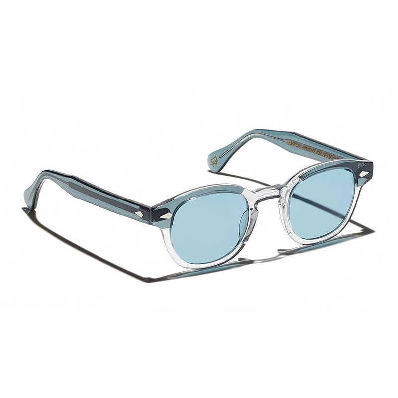 Lunettes Moscot LEMTOSH SUN Light Blue Grey - Blue