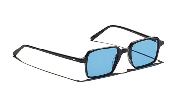 Lunettes Moscot SHINDIG SUN Black - Celebrity Blue