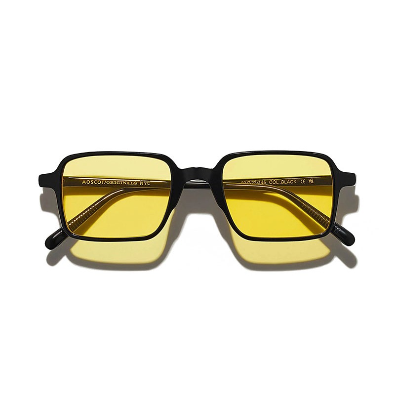 Lunettes Moscot SHINDIG SUN Black - Mellow Yellow