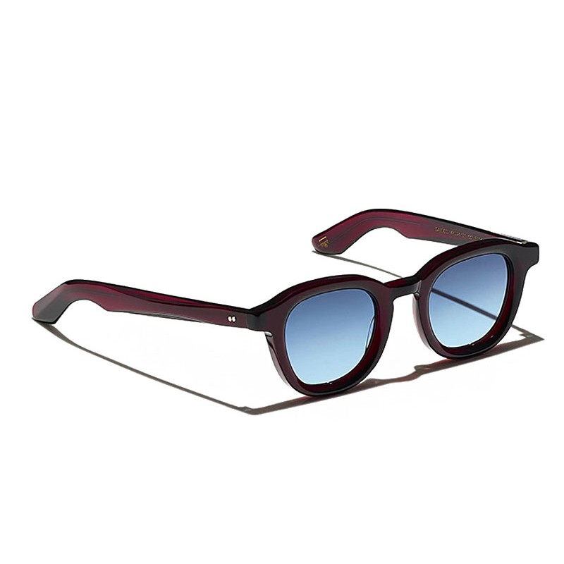 Lunettes Moscot DAHVEN POLYCHROME Burgundy - Denim Blue