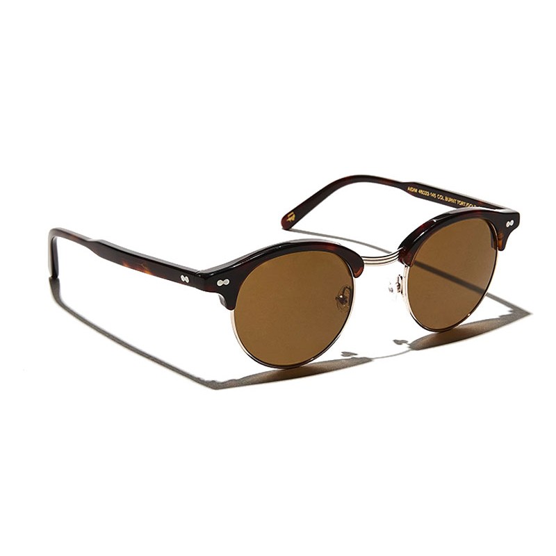 Lunettes Moscot AIDIM SUN Burnt Tortoise/Gold - Brown