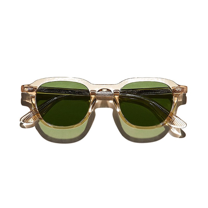 Lunettes Moscot BILLIK SUN Cinnamon - Calibar Green